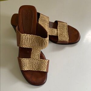 Cole Haan Woven Stretchy upper Sandals Size 6 1/2